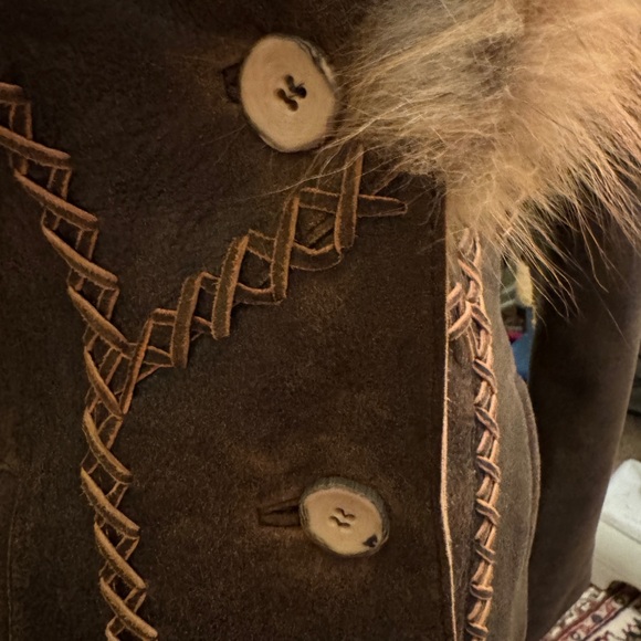 Vintage Stephen’s Leather Blazer with Fox fur Collar - Picture 13 of 13